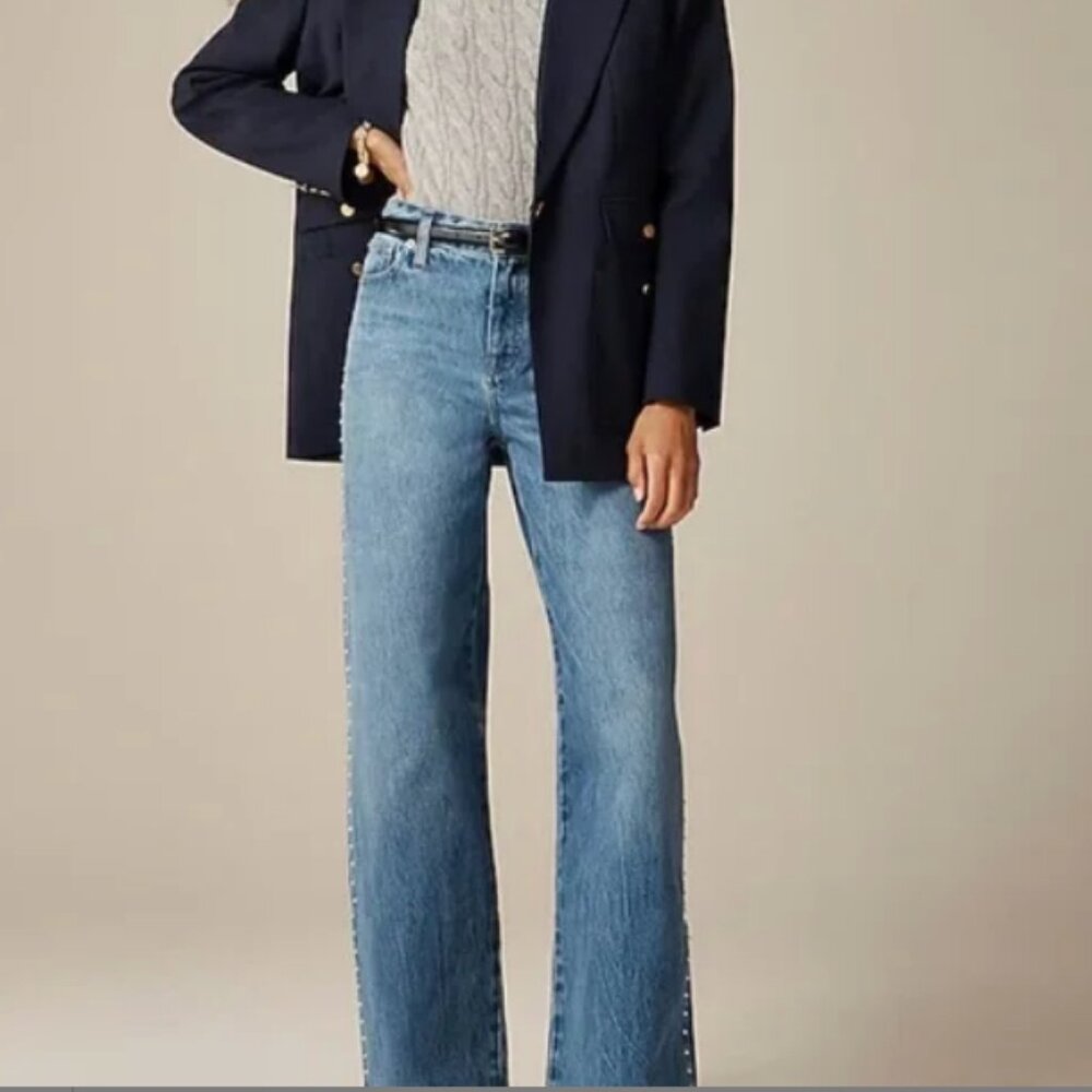 J. Crew Blue Flare & Wide Leg Jeans